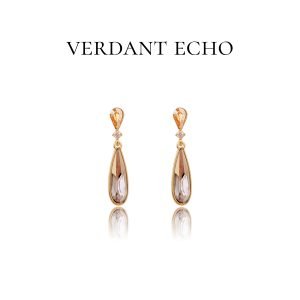 Elegant artificial crystal ear studs