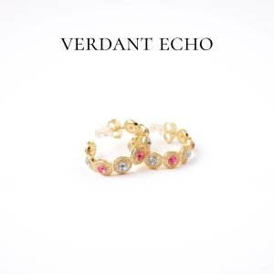 Artificial crystal fully studded earrings