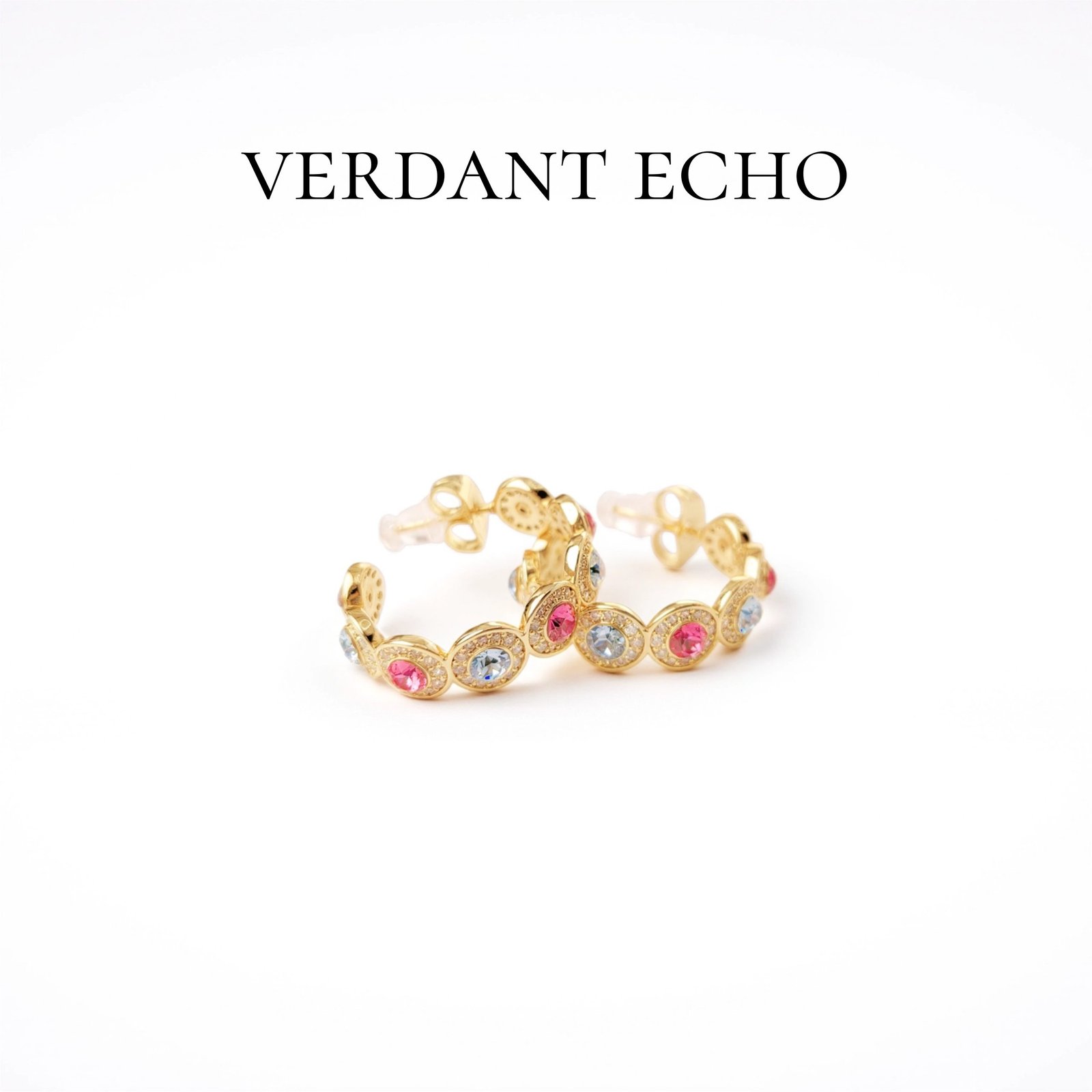 Artificial crystal fully studded earrings