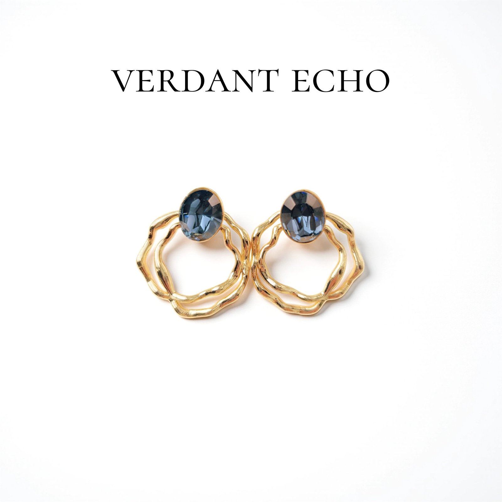 Artificial crystal rose earrings