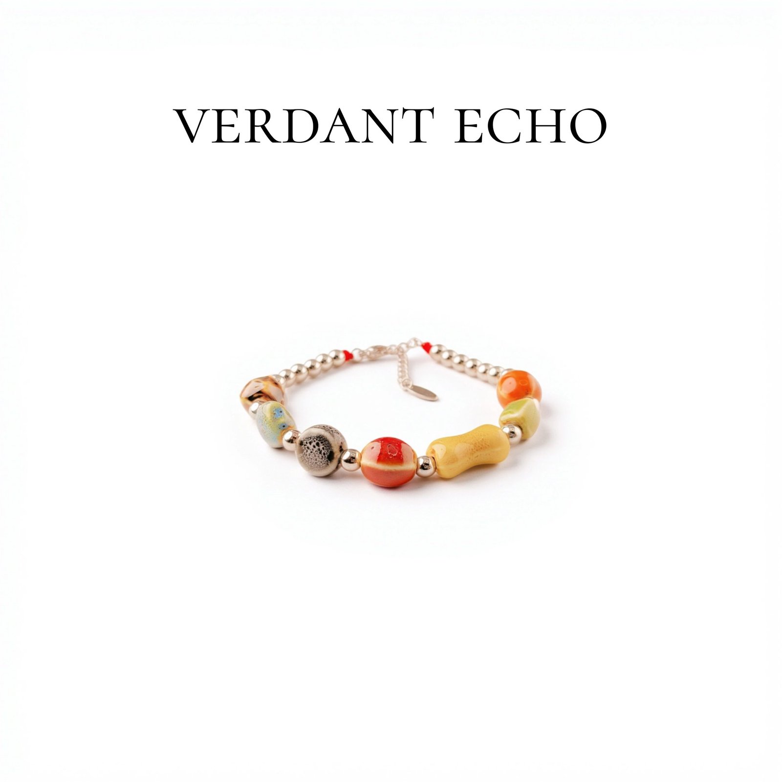 Multi-colored ceramic bracelet