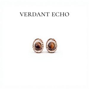 Real gold electroplated silver needle, vintage style, freshwater pearl, heart-shaped earrings - 42# silver needle - gold color - oval