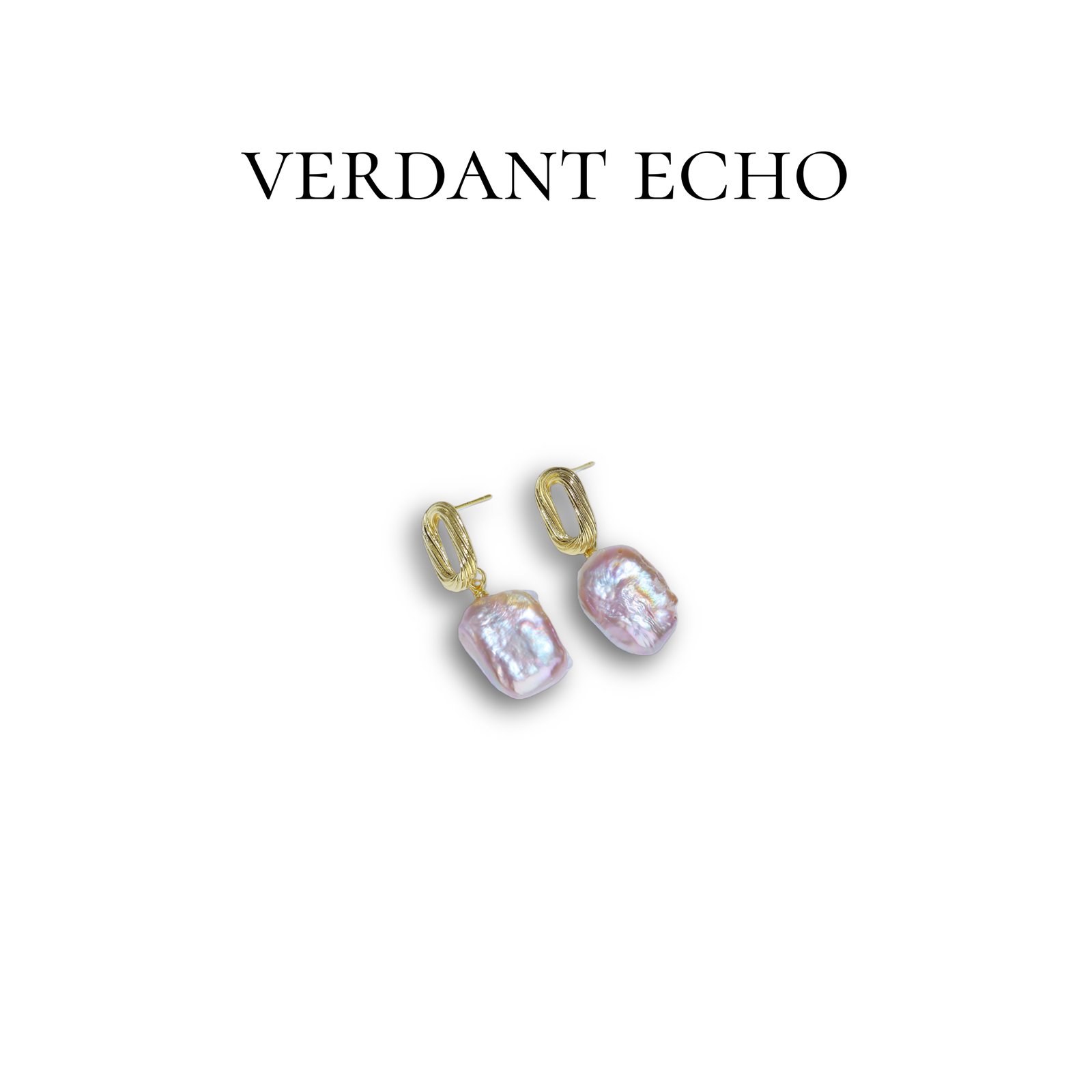 DTZB00026 Natural Freshwater Pearl Copper-plated Gold Earrings (Baroque Style)