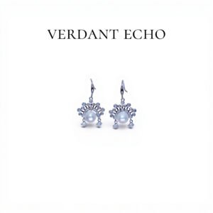 DTZB00043 Natural Freshwater Pearl Copper-plated Gold Earrings (Traditional Opera Style)