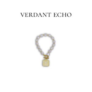 Natural freshwater pearl copper-plated gold pearl bracelet (rose pendant style)