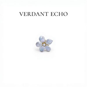 DTZB00065 Natural Freshwater Pearl Copper Plated Pearl Brooch (Baroque Flower Style)